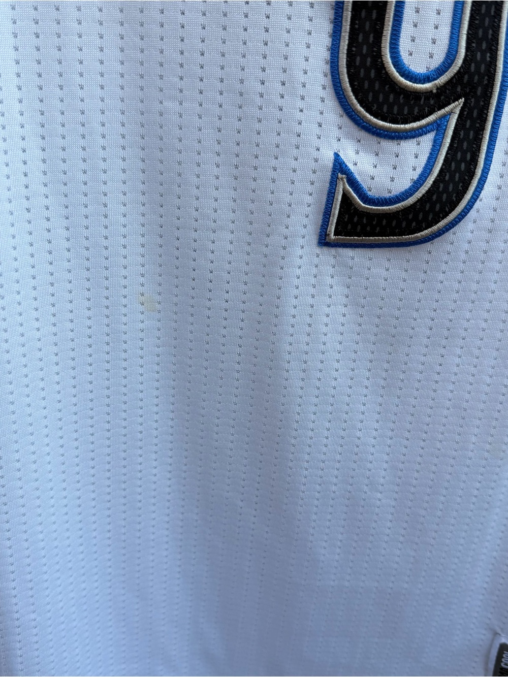 Adidas White Blue Minnesota Wolves #9 Rubio Basketball Jersey size Large - Picture 4 of 11